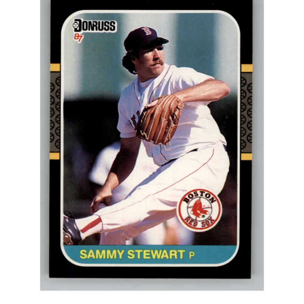 1987 Donruss #658 Sammy Stewart EX Excellent Boston Red Sox Baseball Card  Image 1