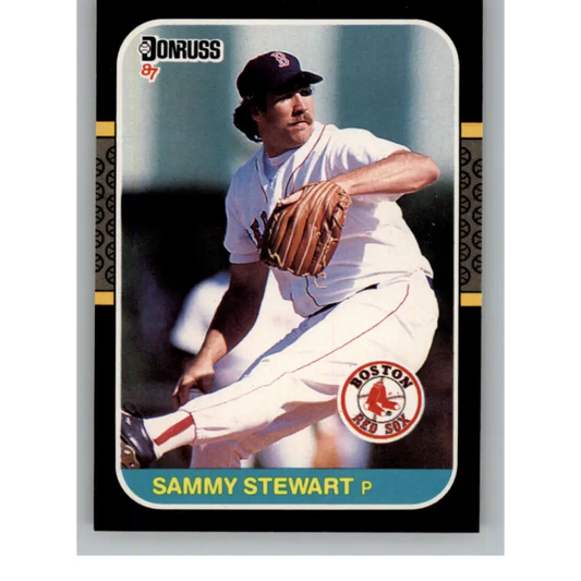 1987 Donruss #658 Sammy Stewart EX Excellent Boston Red Sox Baseball Card  Image 1