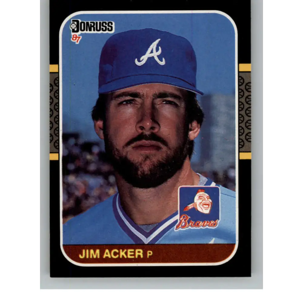 1987 Donruss #659 Jim Acker EX Excellent Atlanta Braves Baseball Card  Image 1
