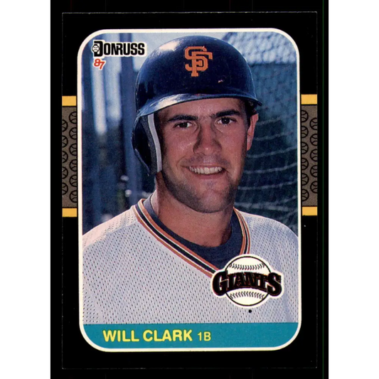 1987 Donruss #66 Will Clark EX Excellent RC Rookie San Francisco Giants Baseball Card  Image 1