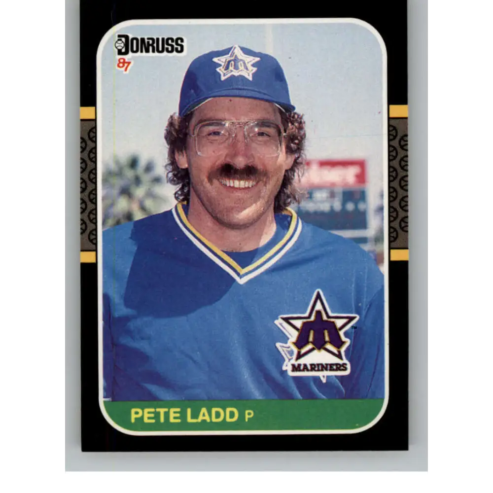 1987 Donruss #660 Pete Ladd EX Excellent Seattle Mariners Baseball Card  Image 1