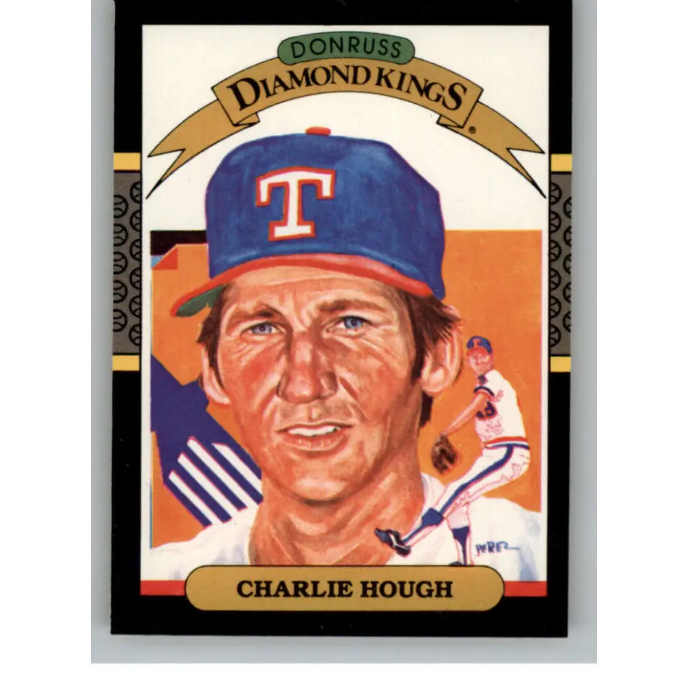 1987 Donruss #7 Charlie Hough EX Excellent Texas Rangers Baseball Card  Image 1