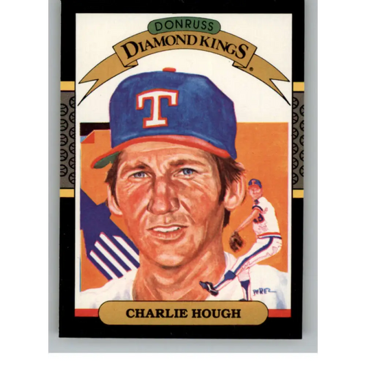 1987 Donruss #7 Charlie Hough EX Excellent Texas Rangers Baseball Card  Image 1