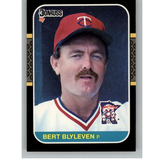 1987 Donruss #71 Bert Blyleven EX Excellent Minnesota Twins Baseball Card  Image 1