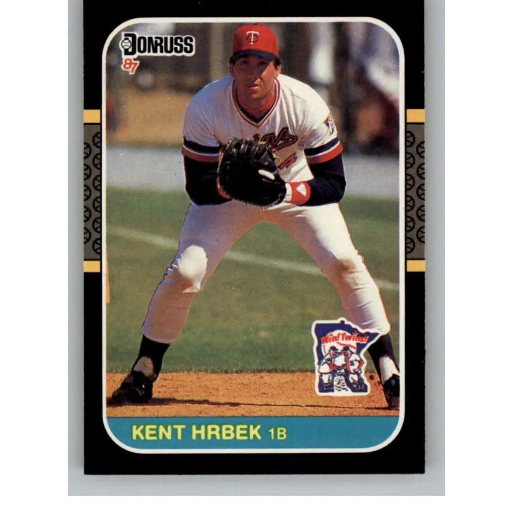 1987 Donruss #73 Kent Hrbek EX Minnesota Twins Baseball Card Image 1
