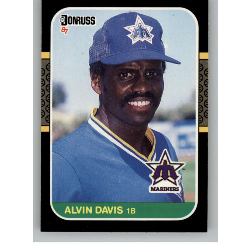 1987 Donruss #75 Alvin Davis EX Excellent Seattle Mariners Baseball Card  Image 1