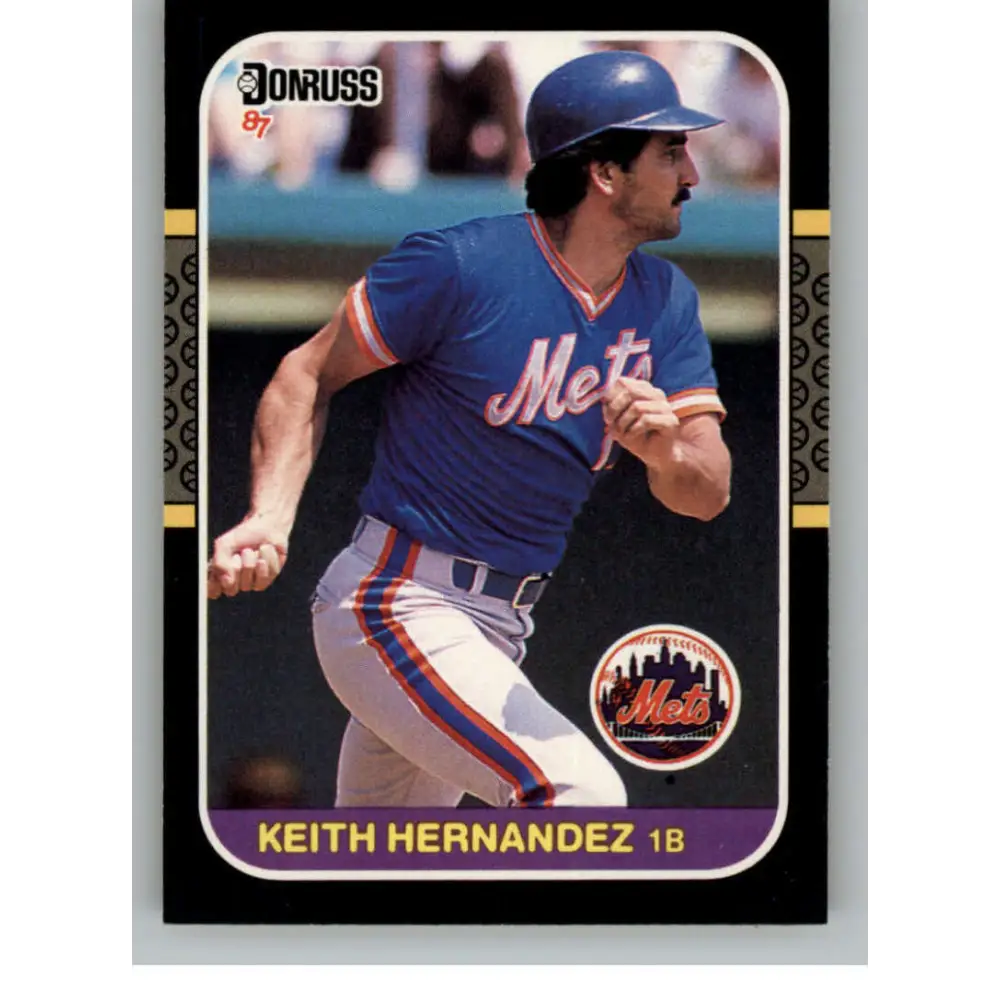 1987 Donruss #76 Keith Hernandez EX Excellent New York Mets Baseball Card  Image 1
