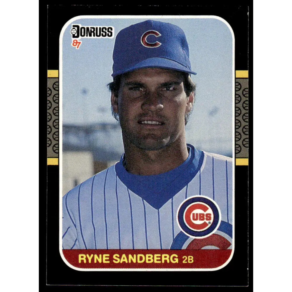 1987 Donruss #77 Ryne Sandberg EX Chicago Cubs Baseball Card Image 1