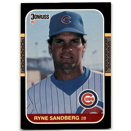 1987 Donruss #77 Ryne Sandberg EX Excellent Chicago Cubs Baseball Card  Image 1