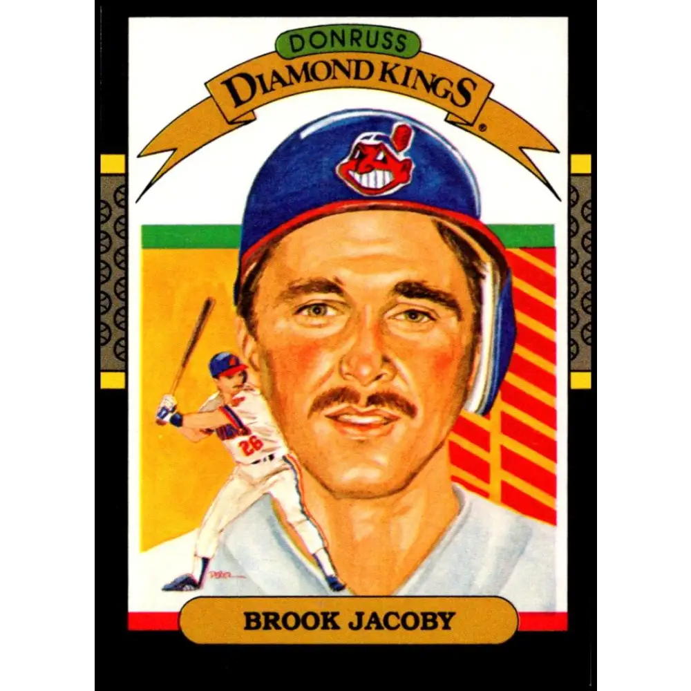 1987 Donruss #8 Brook Jacoby EX Excellent Cleveland Indians Baseball Card  Image 1