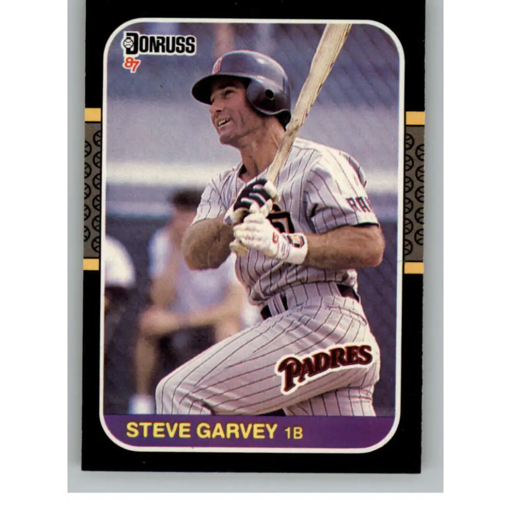 1987 Donruss #81 Steve Garvey EX Excellent San Diego Padres Baseball Card  Image 1