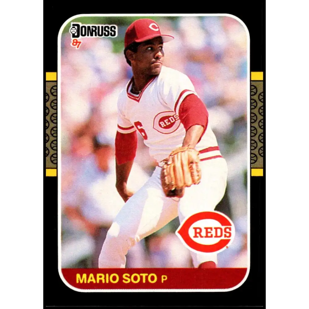 1987 Donruss #82 Mario Soto EX Excellent Cincinnati Reds Baseball Card  Image 1