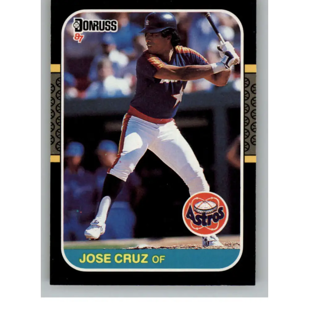 1987 Donruss #85 Jose Cruz EX Excellent Houston Astros Baseball Card  Image 1