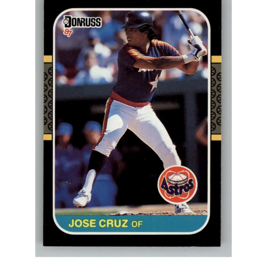 1987 Donruss #85 Jose Cruz EX Excellent Houston Astros Baseball Card  Image 1