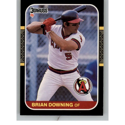 1987 Donruss #86 Brian Downing EX Excellent California Angels Baseball Card  Image 1