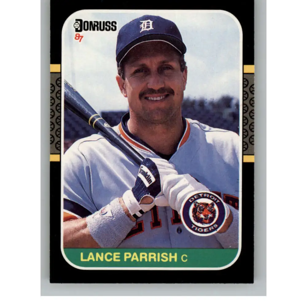 1987 Donruss #91 Lance Parrish EX Excellent Detroit Tigers Baseball Card  Image 1