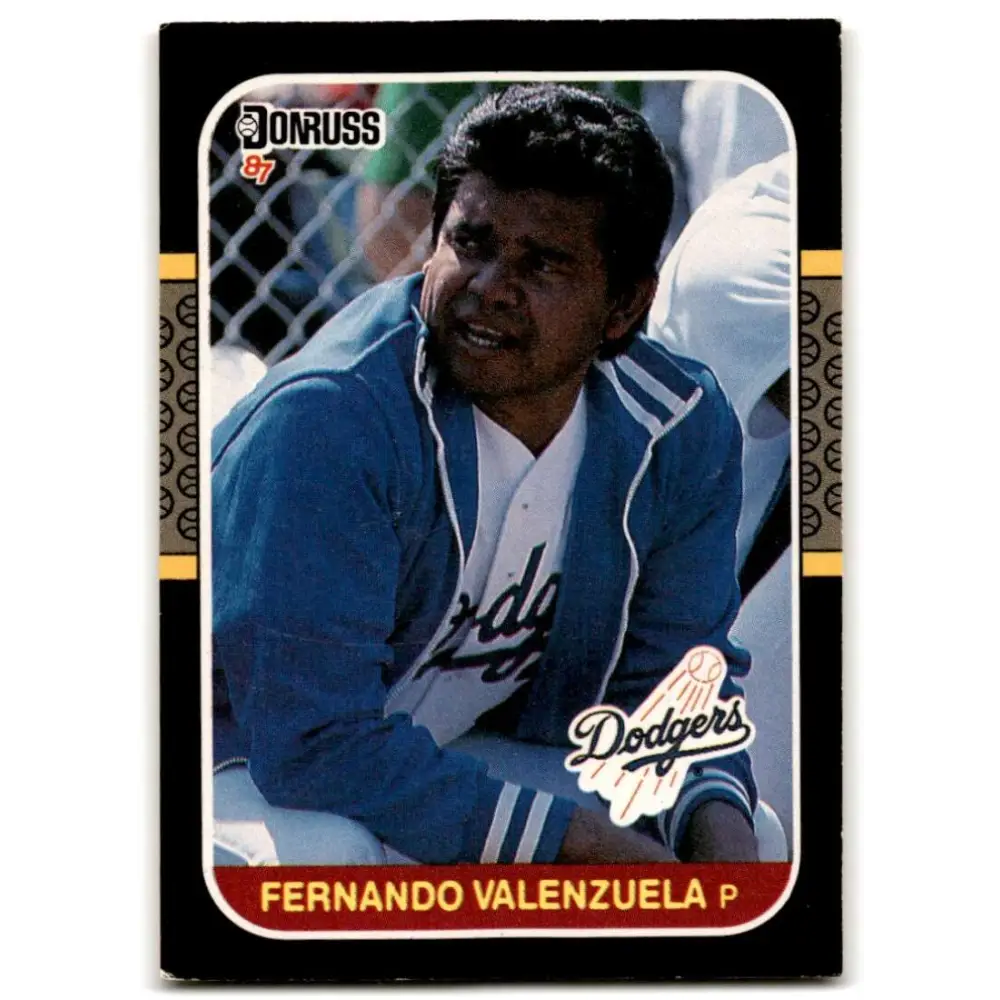 1987 Donruss #94 Fernando Valenzuela EX Excellent Los Angeles Dodgers Baseball Card  Image 1