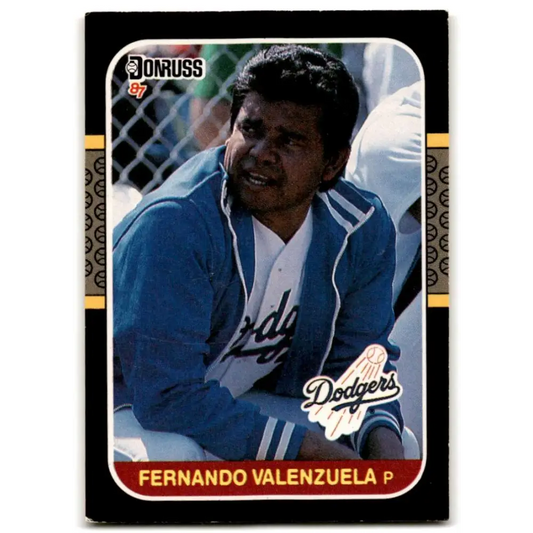 1987 Donruss #94 Fernando Valenzuela EX Excellent Los Angeles Dodgers Baseball Card  Image 1