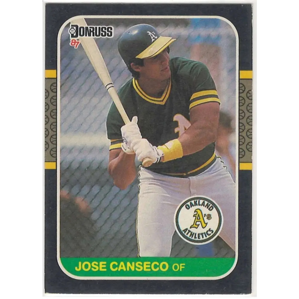 1987 Donruss #97 Jose Canseco EX Excellent Oakland Athletics Baseball Card  Image 1
