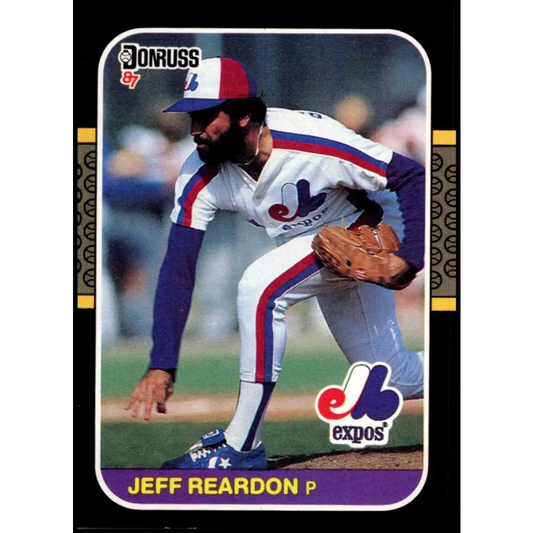 1987 Donruss #98 Jeff Reardon EX Excellent Montreal Expos Baseball Card  Image 1