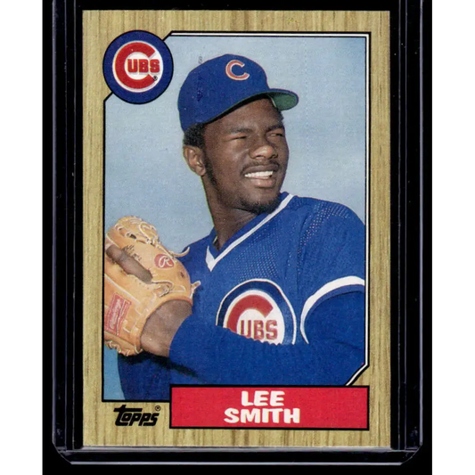 1987 Topps #23 Lee Smith Chicago Cubs NM-MT Baseball Card Image 1