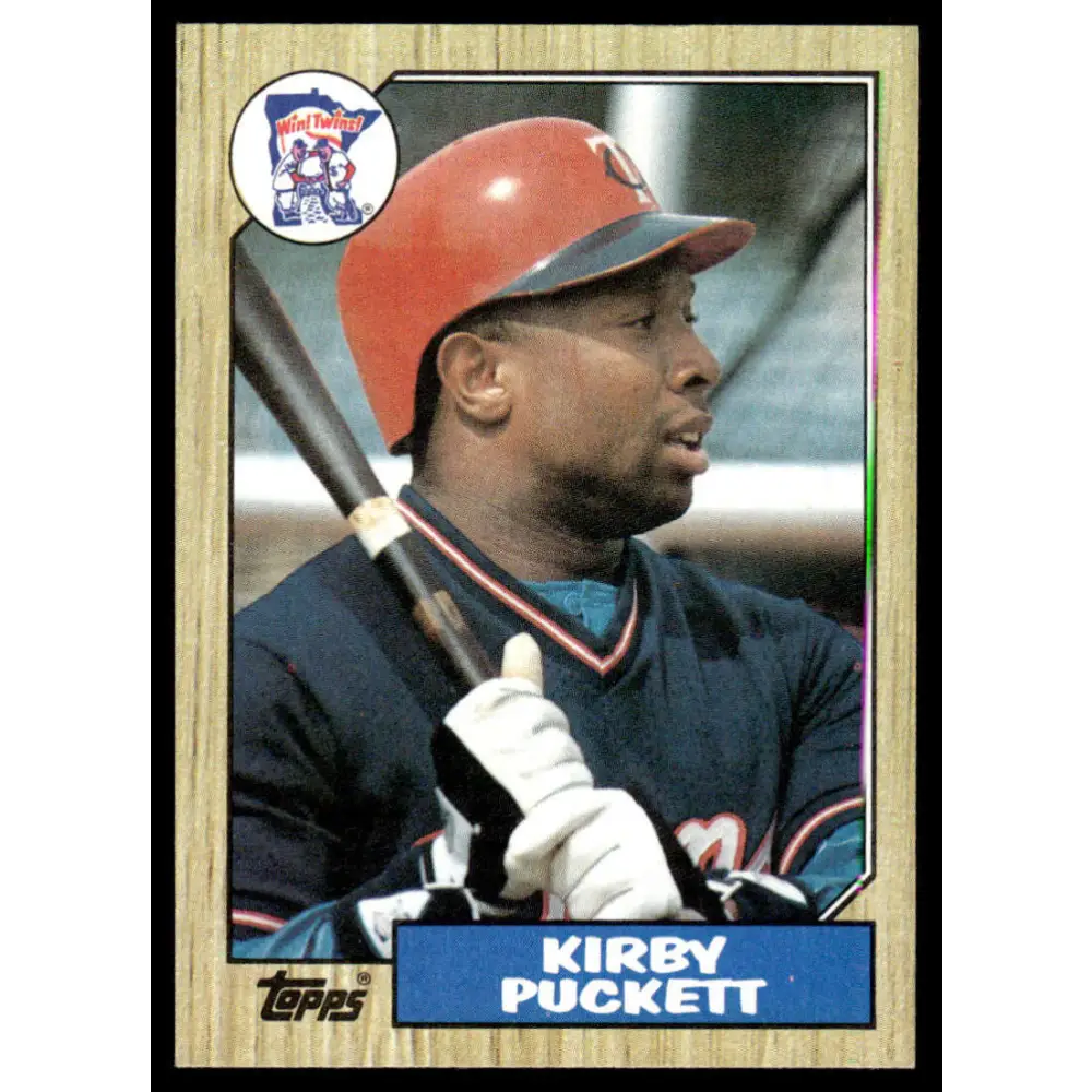 1987 Topps #450 Kirby Puckett EX/NM Minnesota Twins Baseball Card Image 1