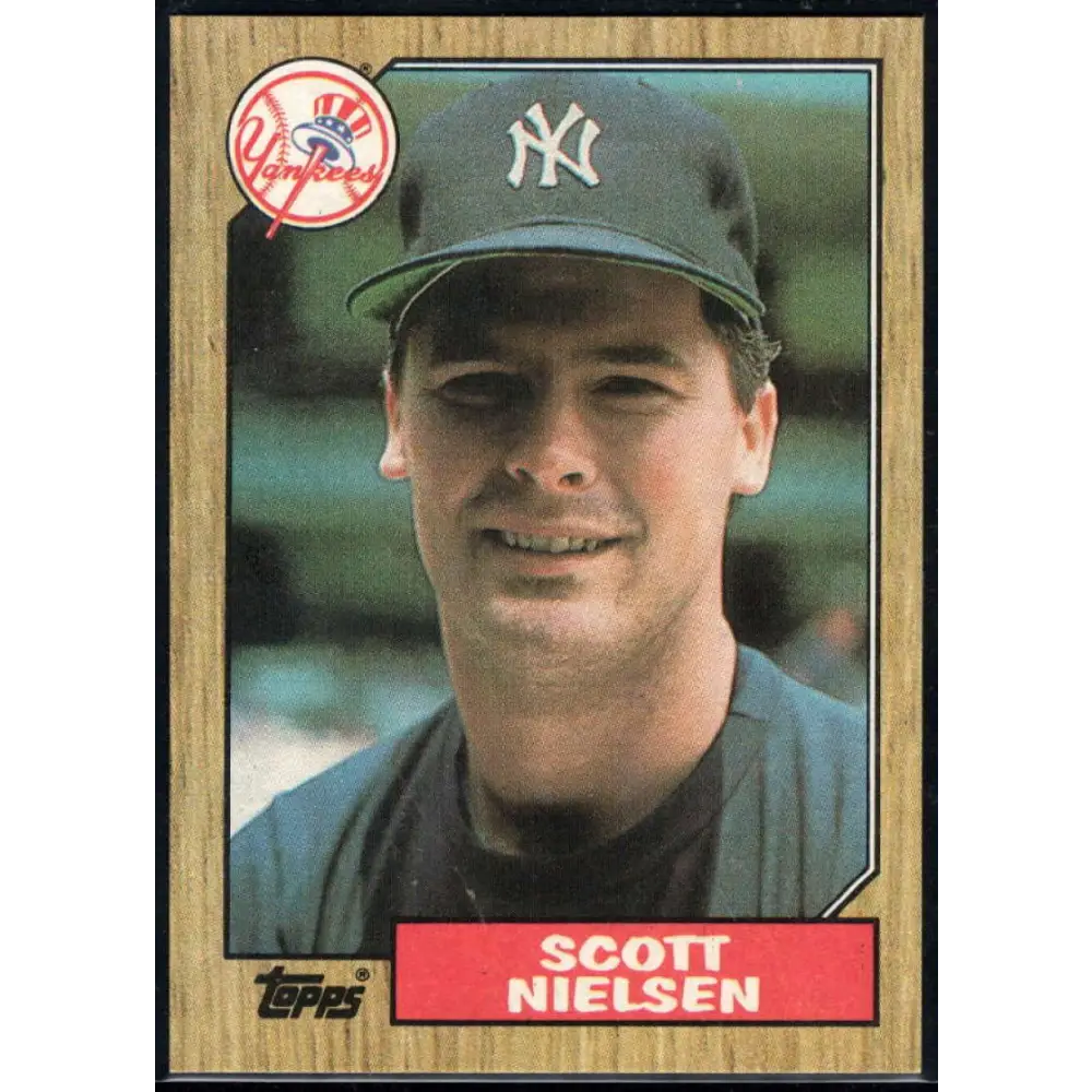 1987 Topps #57 Scott Nielsen EX Excellent RC Rookie New York Yankees Baseball Card  Image 1