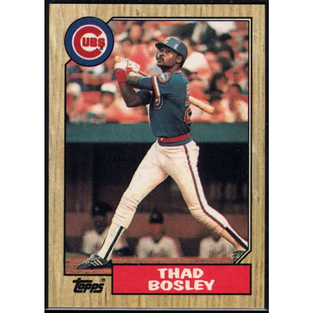 1987 Topps #58 Thad Bosley EX Excellent Chicago Cubs Baseball Card  Image 1