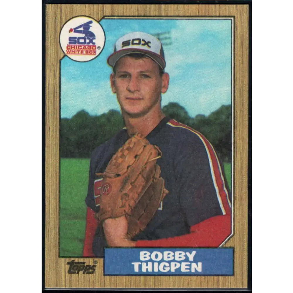 1987 Topps #61 Bobby Thigpen EX Excellent RC Rookie Chicago White Sox Baseball Card  Image 1