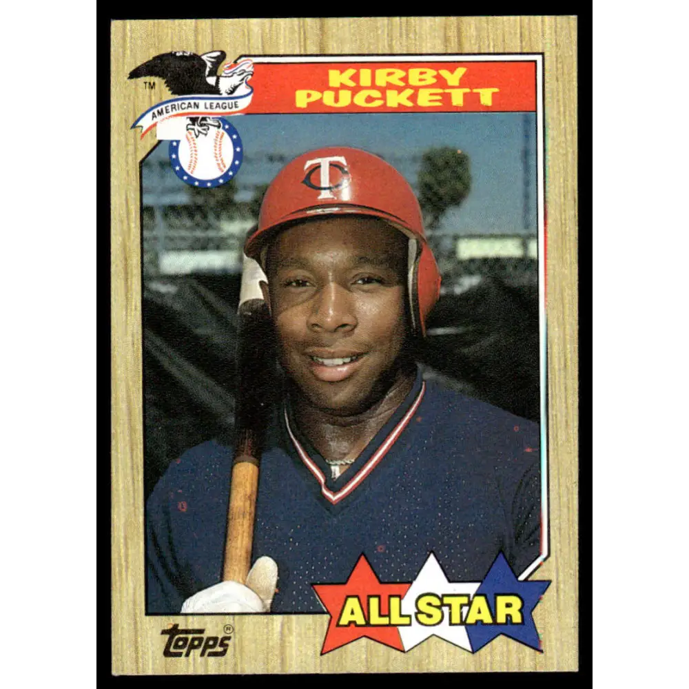 1987 Topps #611 Kirby Puckett EX/NM Minnesota Twins Baseball Card Image 1