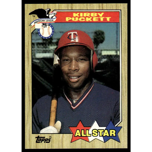 1987 Topps #611 Kirby Puckett EX/NM Minnesota Twins Baseball Card Image 1
