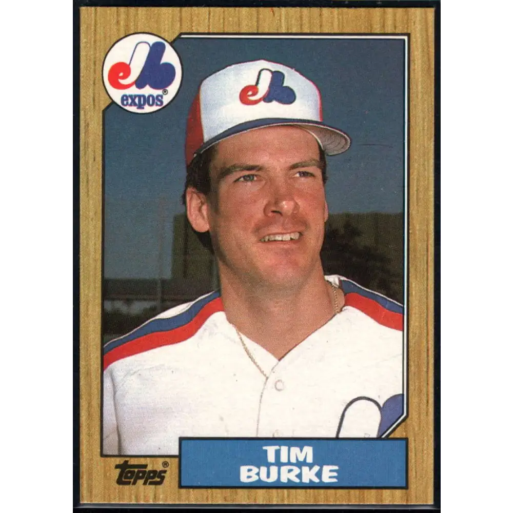 1987 Topps #624 Tim Burke EX Excellent Montreal Expos Baseball Card  Image 1