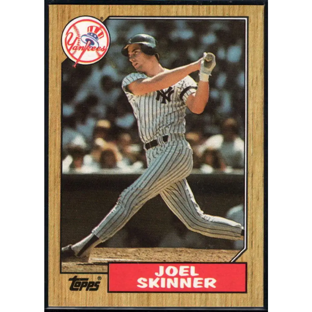 1987 Topps #626 Joel Skinner EX Excellent New York Yankees Baseball Card  Image 1