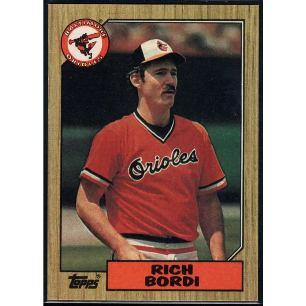 1987 Topps #638 Rich Bordi EX Excellent Baltimore Orioles Baseball Card  Image 1