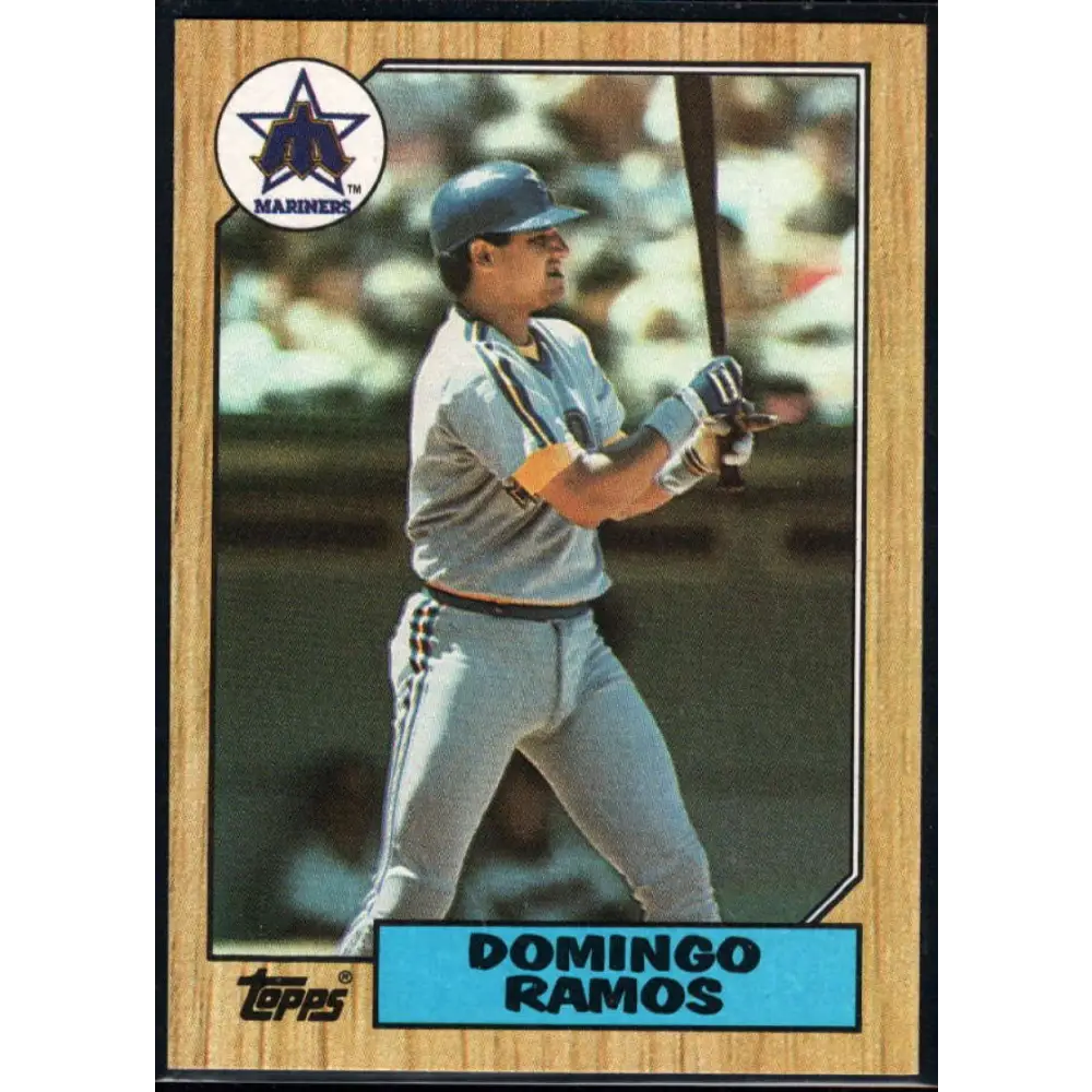 1987 Topps #641 Domingo Ramos EX Excellent Seattle Mariners Baseball Card  Image 1