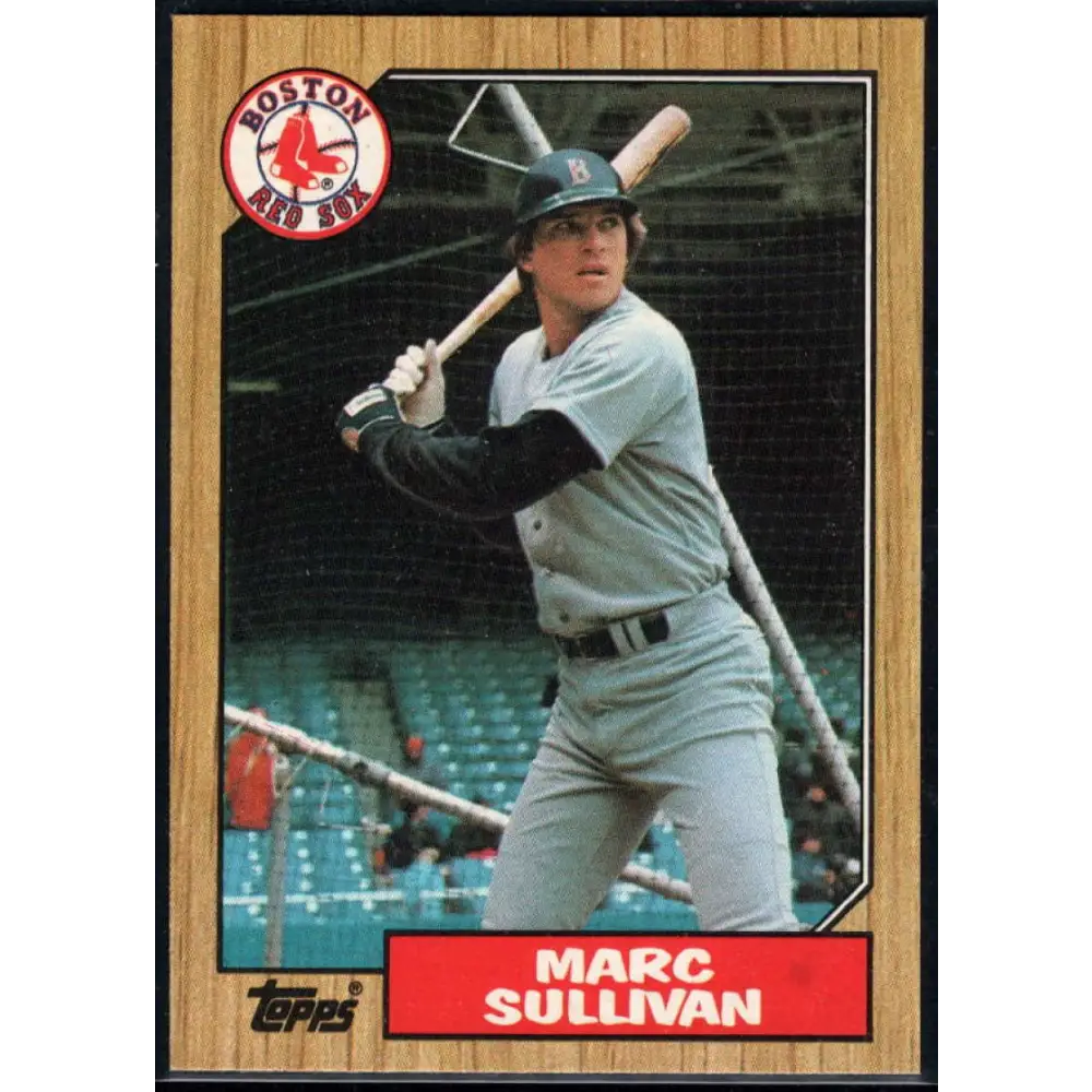 1987 Topps #66 Marc Sullivan EX Excellent Boston Red Sox Baseball Card  Image 1