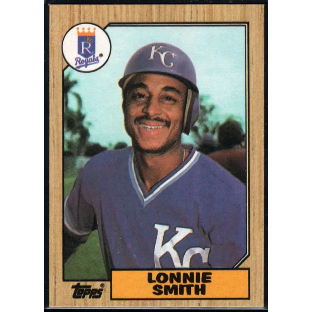 1987 Topps #69 Lonnie Smith EX Excellent Kansas City Royals Baseball Card  Image 1