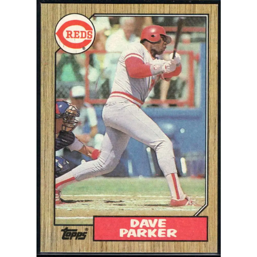 1987 Topps #691 Dave Parker EX Excellent Cincinnati Reds Baseball Card  Image 1