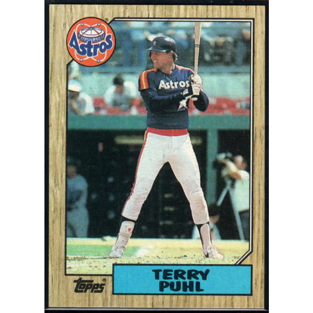 1987 Topps #693 Terry Puhl EX Excellent Houston Astros Baseball Card  Image 1
