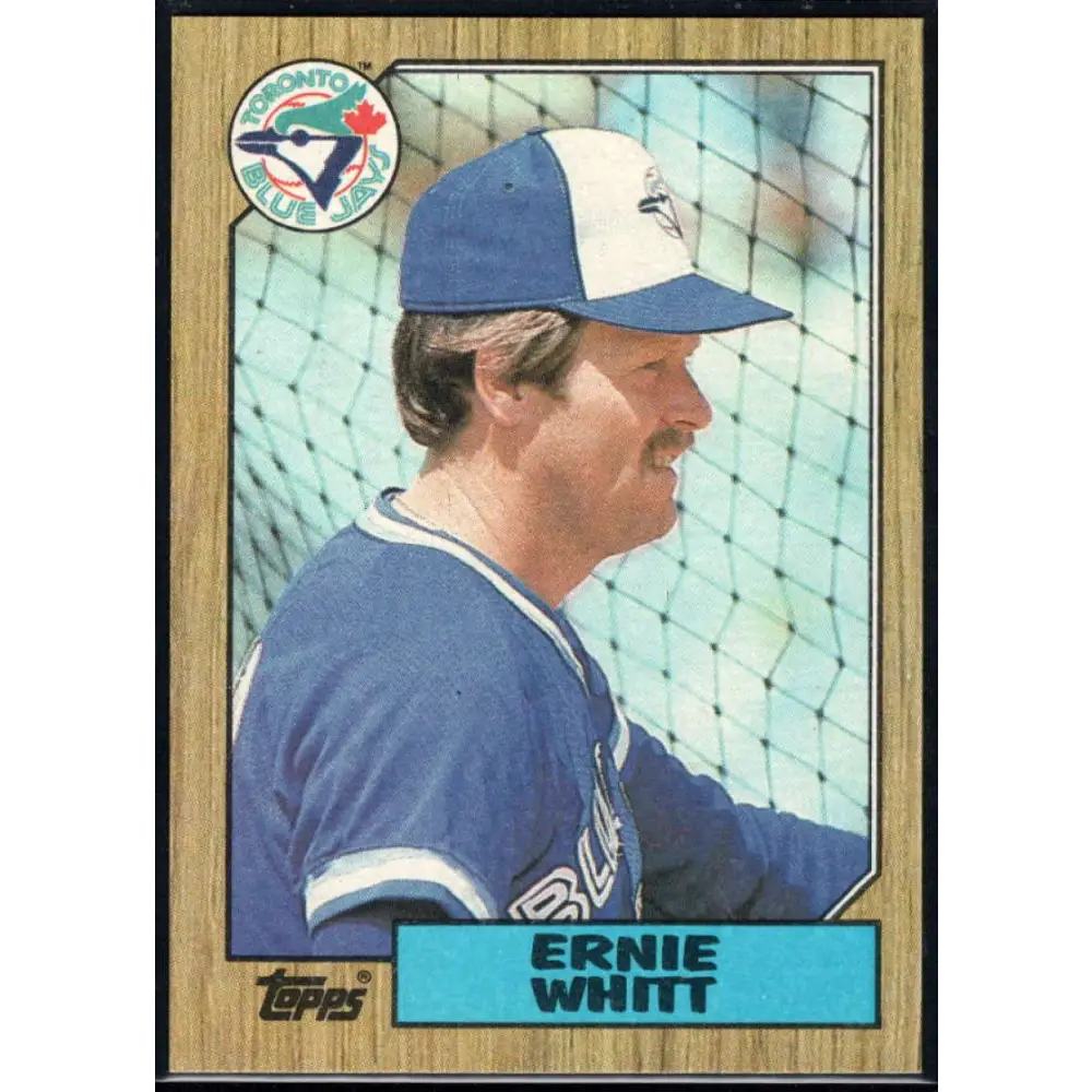 1987 Topps #698 Ernie Whitt EX Excellent Toronto Blue Jays Baseball Card  Image 1