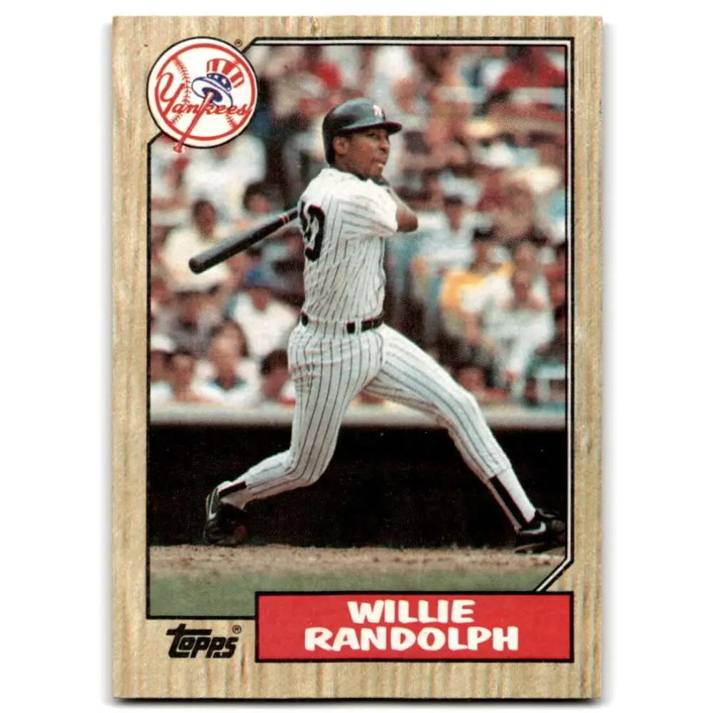1987 Topps #701 Willie Randolph EX Excellent New York Yankees Baseball Card  Image 1