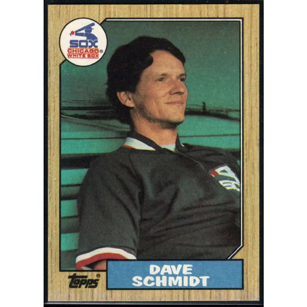1987 Topps #703 Dave Schmidt EX Excellent Chicago White Sox Baseball Card  Image 1