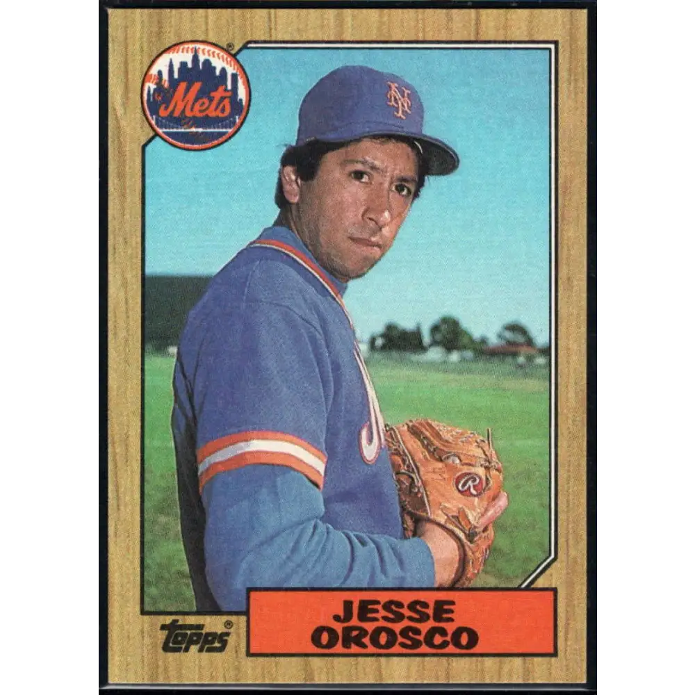 1987 Topps #704 Jesse Orosco EX Excellent New York Mets Baseball Card  Image 1