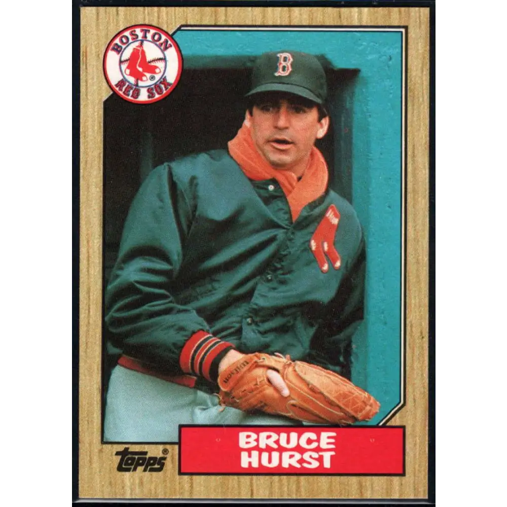 1987 Topps #705 Bruce Hurst EX Excellent Boston Red Sox Baseball Card  Image 1