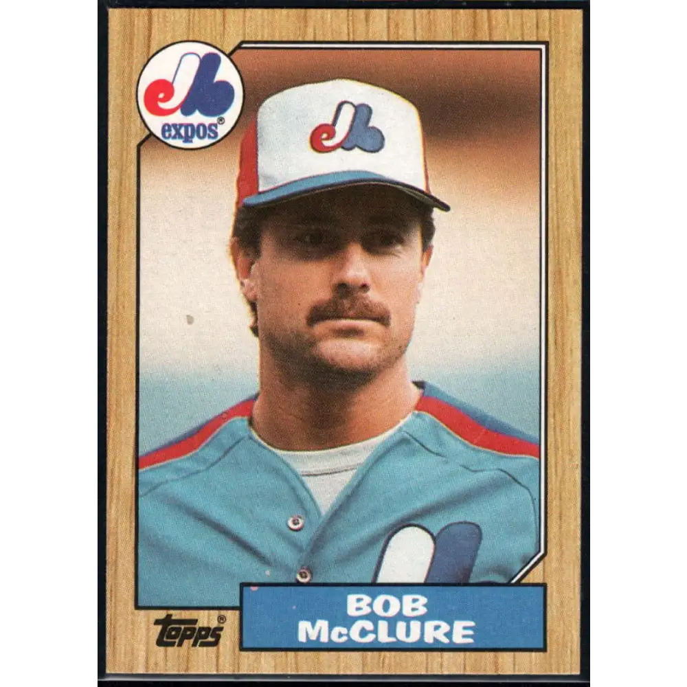 1987 Topps #707 Bob McClure EX Excellent Montreal Expos Baseball Card  Image 1
