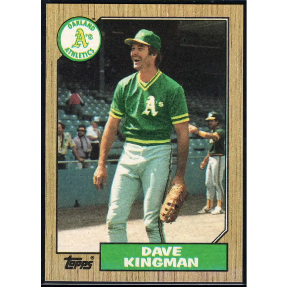 1987 Topps #709 Dave Kingman EX Excellent Oakland Athletics Baseball Card  Image 1