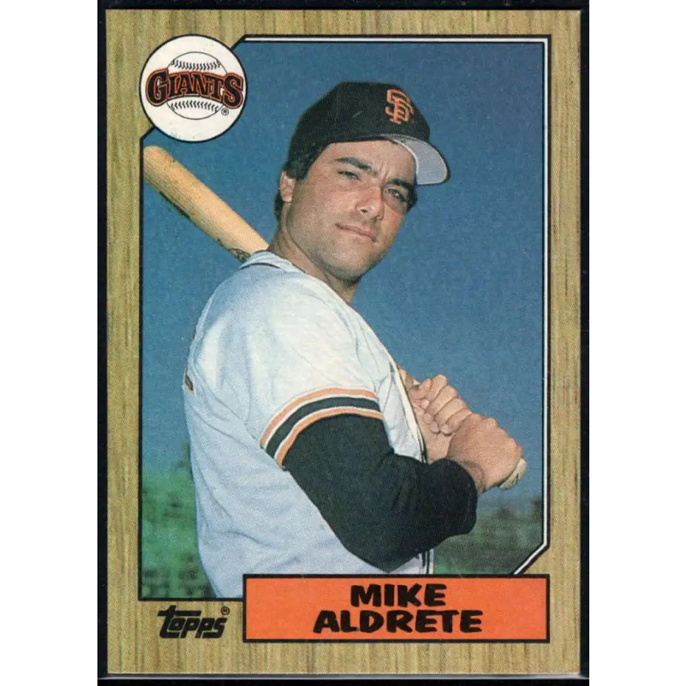 1987 Topps #71 Mike Aldrete EX Excellent RC Rookie San Francisco Giants Baseball Card  Image 1