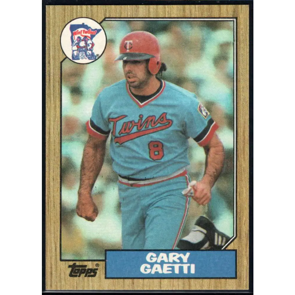 1987 Topps #710 Gary Gaetti EX Excellent Minnesota Twins Baseball Card  Image 1