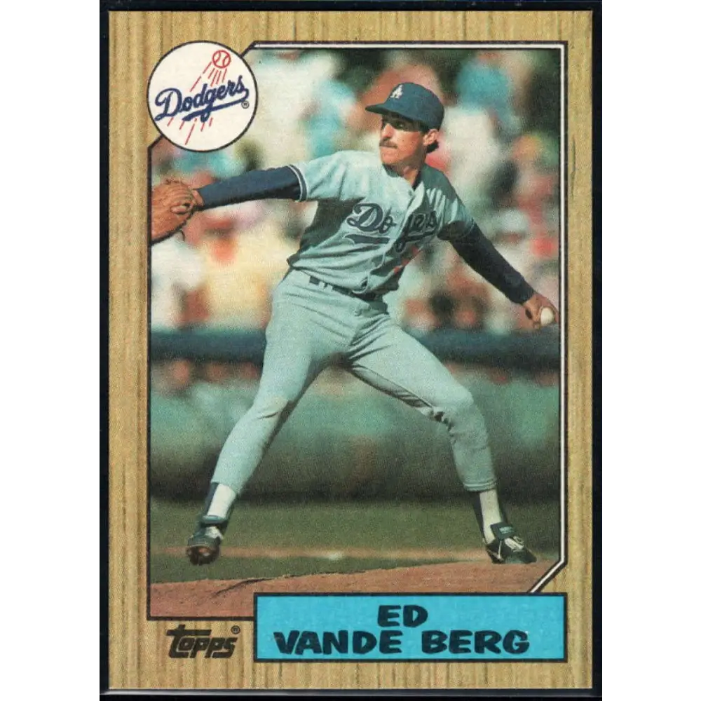 1987 Topps #717 Ed Vande Berg EX Excellent Los Angeles Dodgers Baseball Card  Image 1