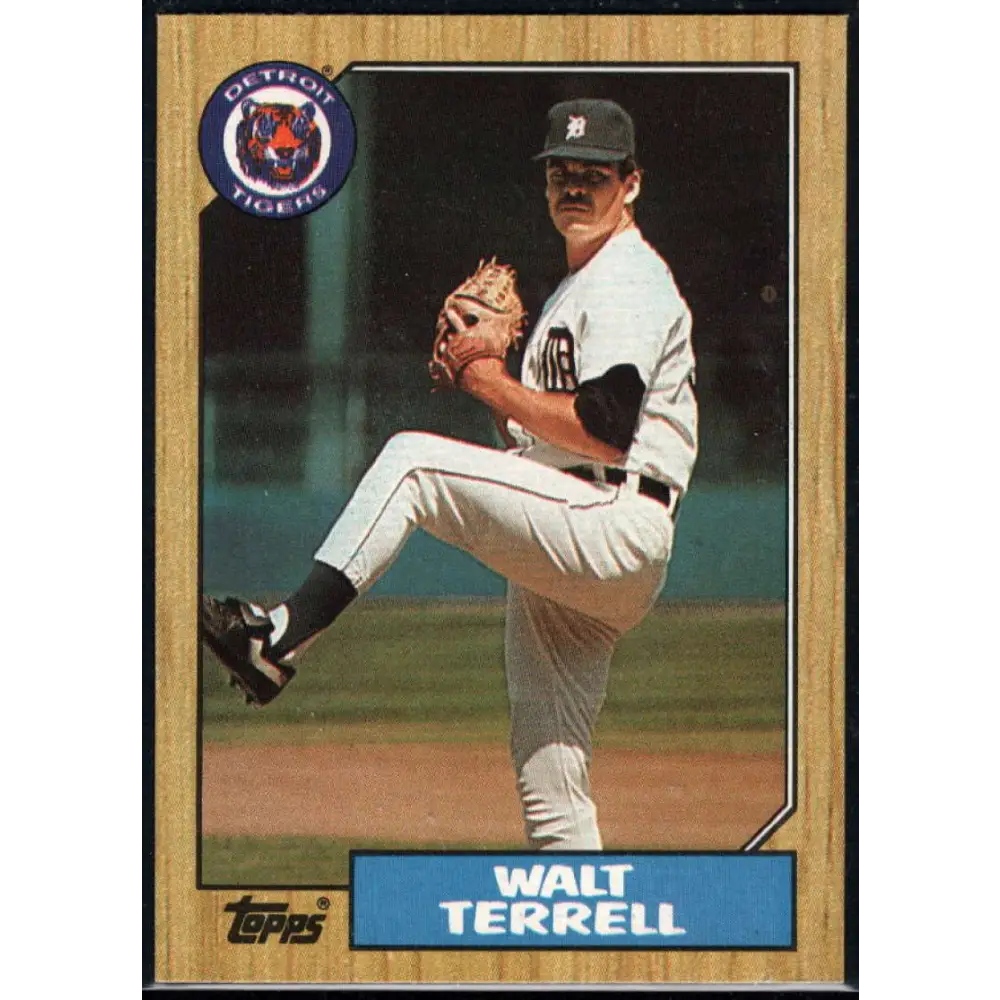 1987 Topps #72 Walt Terrell EX Excellent Detroit Tigers Baseball Card  Image 1